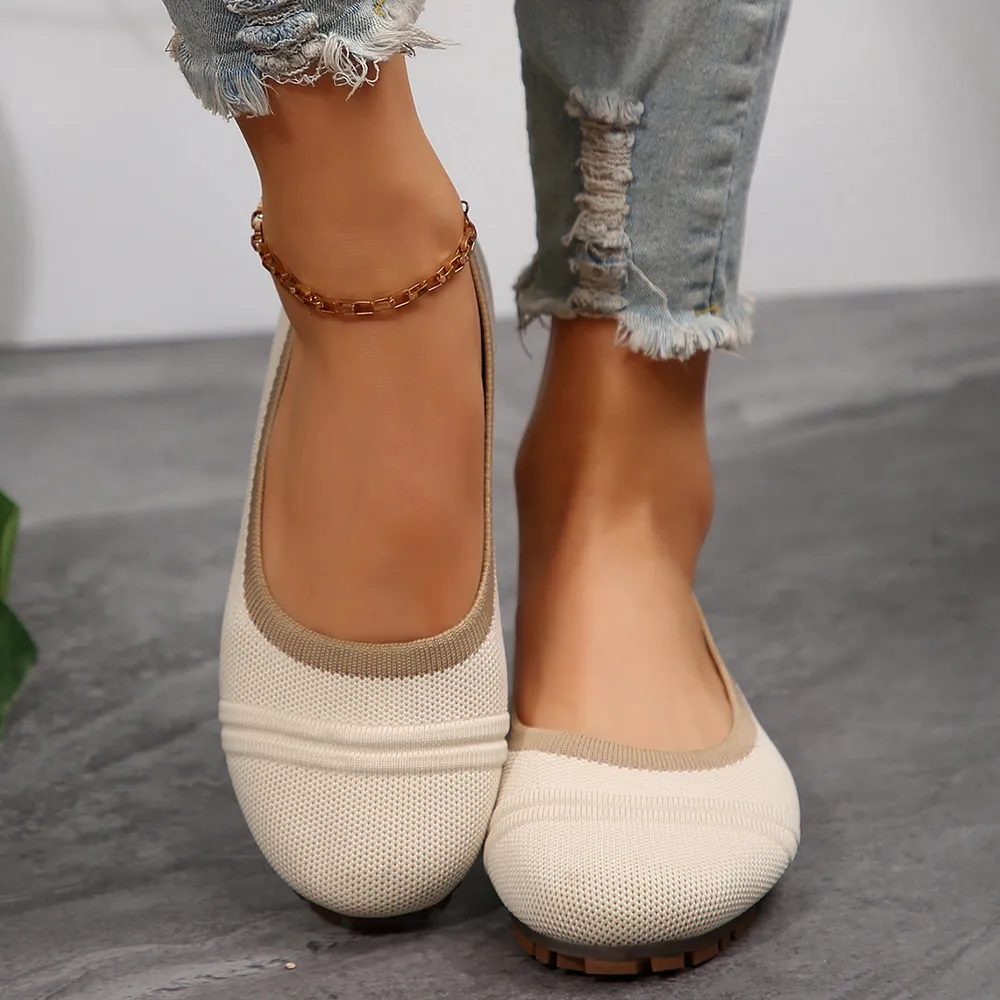 Mesh Round Toe Flat Slip-Ons, image 11