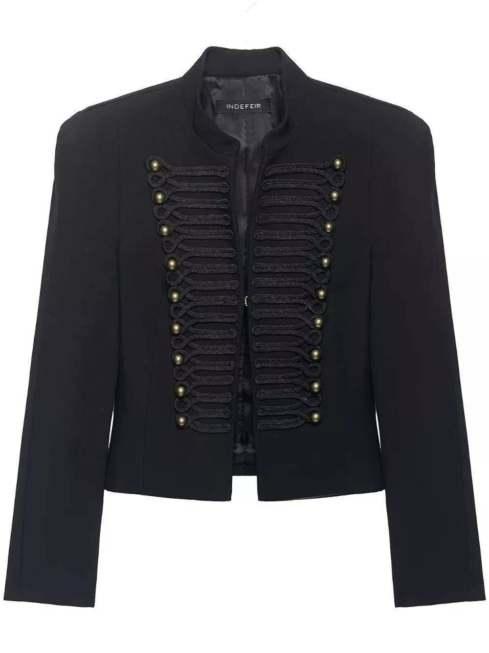 Decorative Button Cropped Jacket, image 5