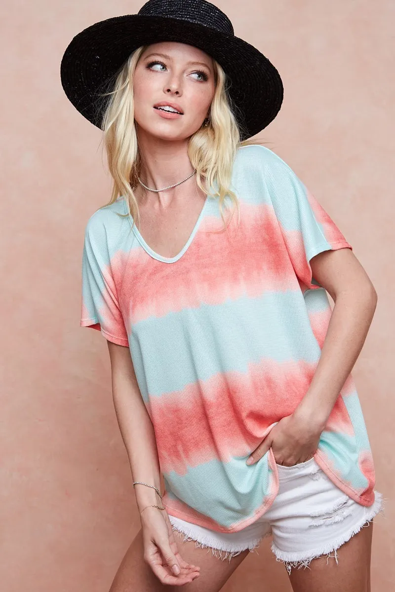 Tiedye Printed Hacci Knit Top, image 11