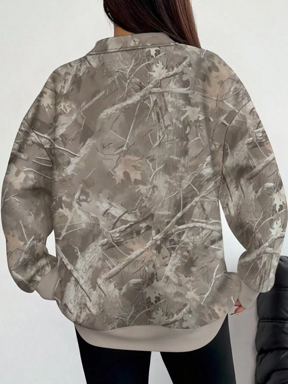 Quarter-Zip Long Sleeve Sweatshirt, image 7