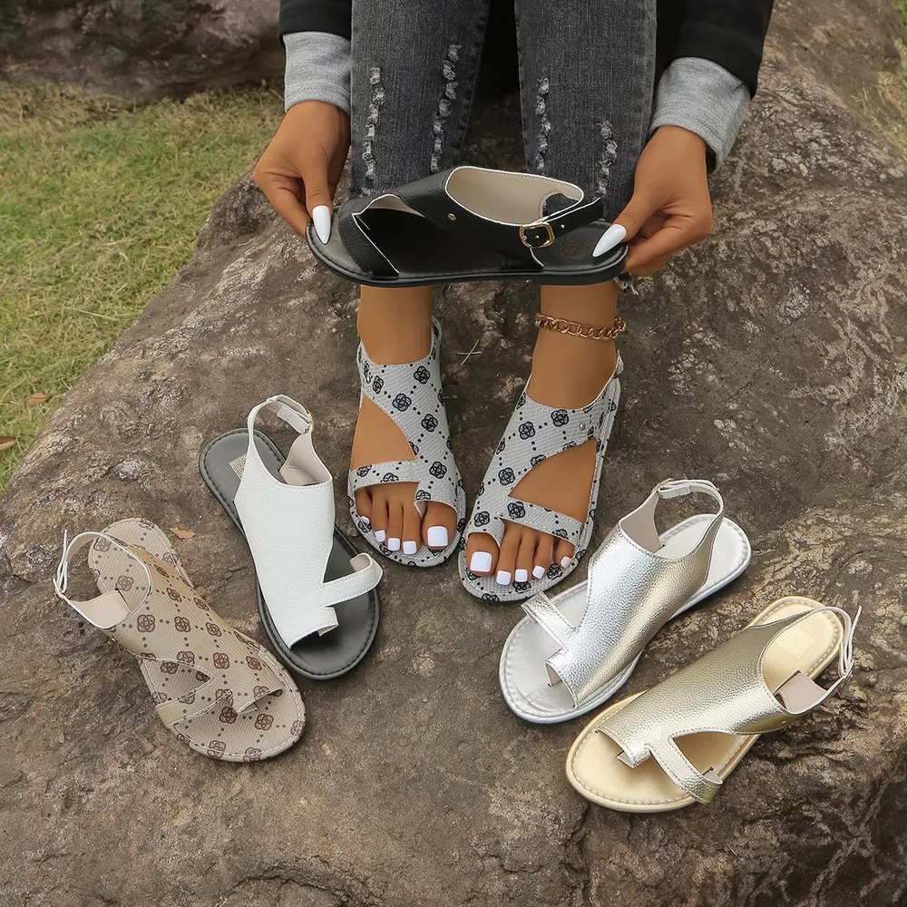 Toe Loop Flats Sandals, image 14