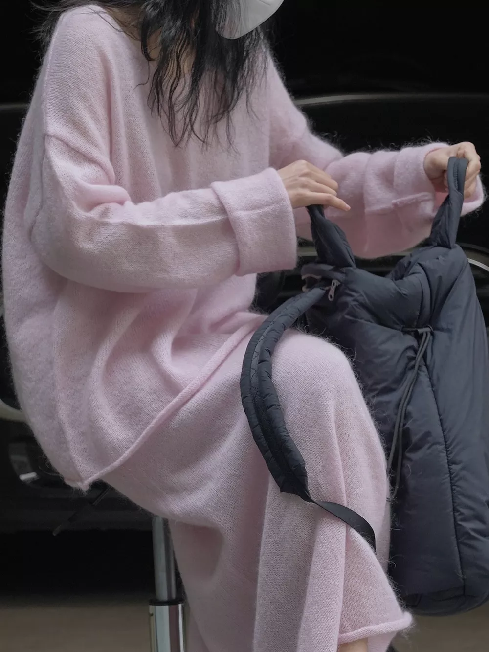 Round Neck Dropped Shoulder Sweater, image 6