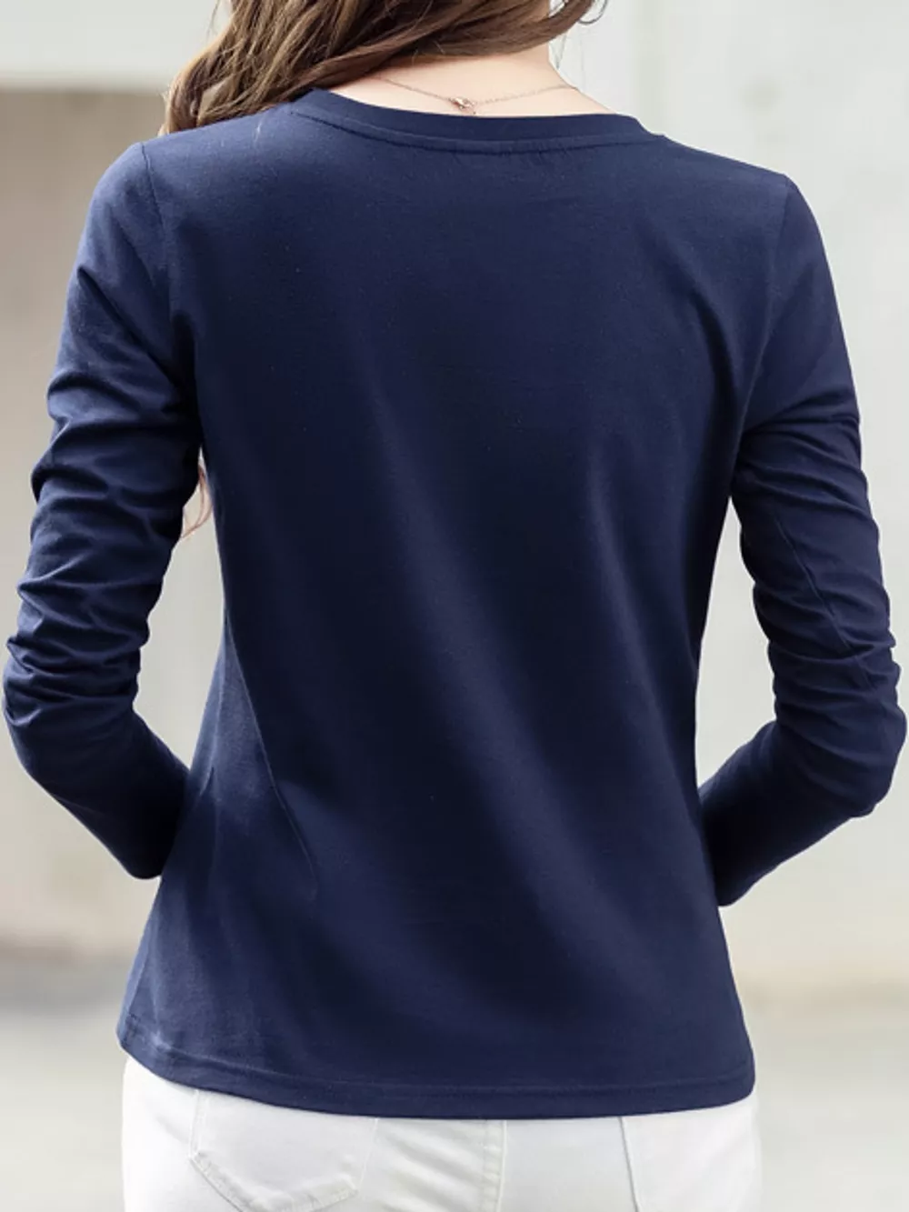 Full Size Crown Long Sleeve T-Shirt Plus Size, image 13