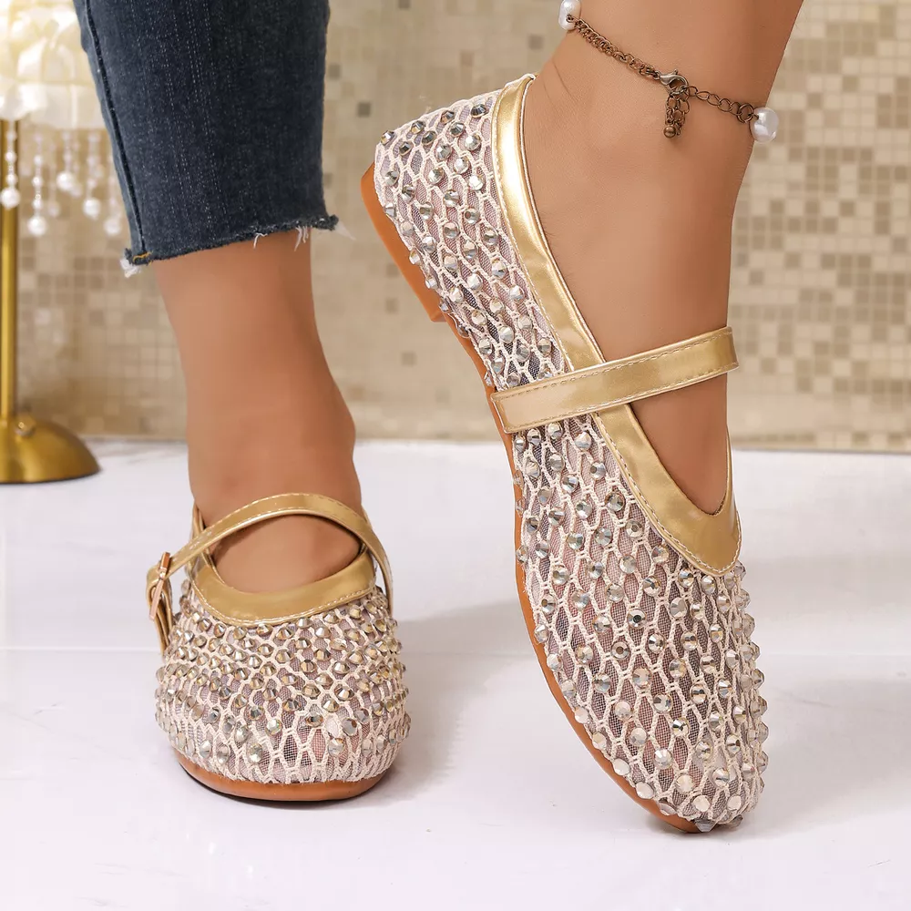 Sparkling Mesh Mary Jane Sneakers, image 8
