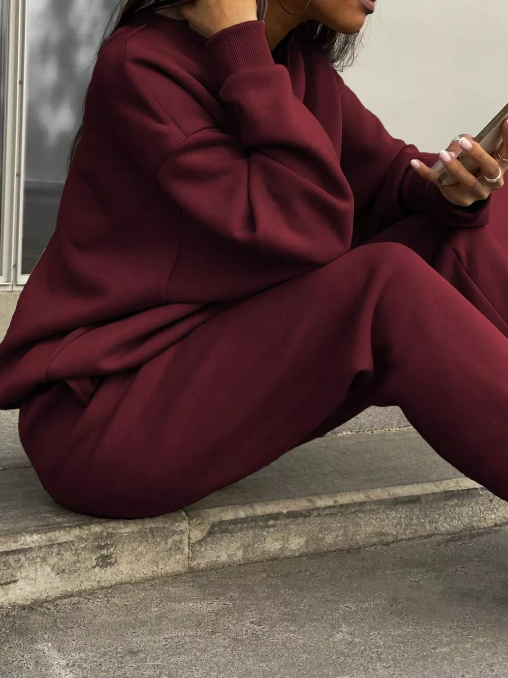 Half-Zip Sweatshirt and Joggers Set, image 28
