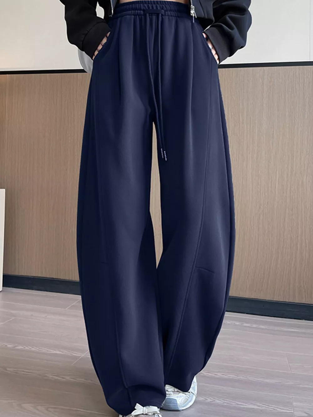Full Size Drawstring Loose Fit Wide-Leg Sweatpants Plus Size, image 20