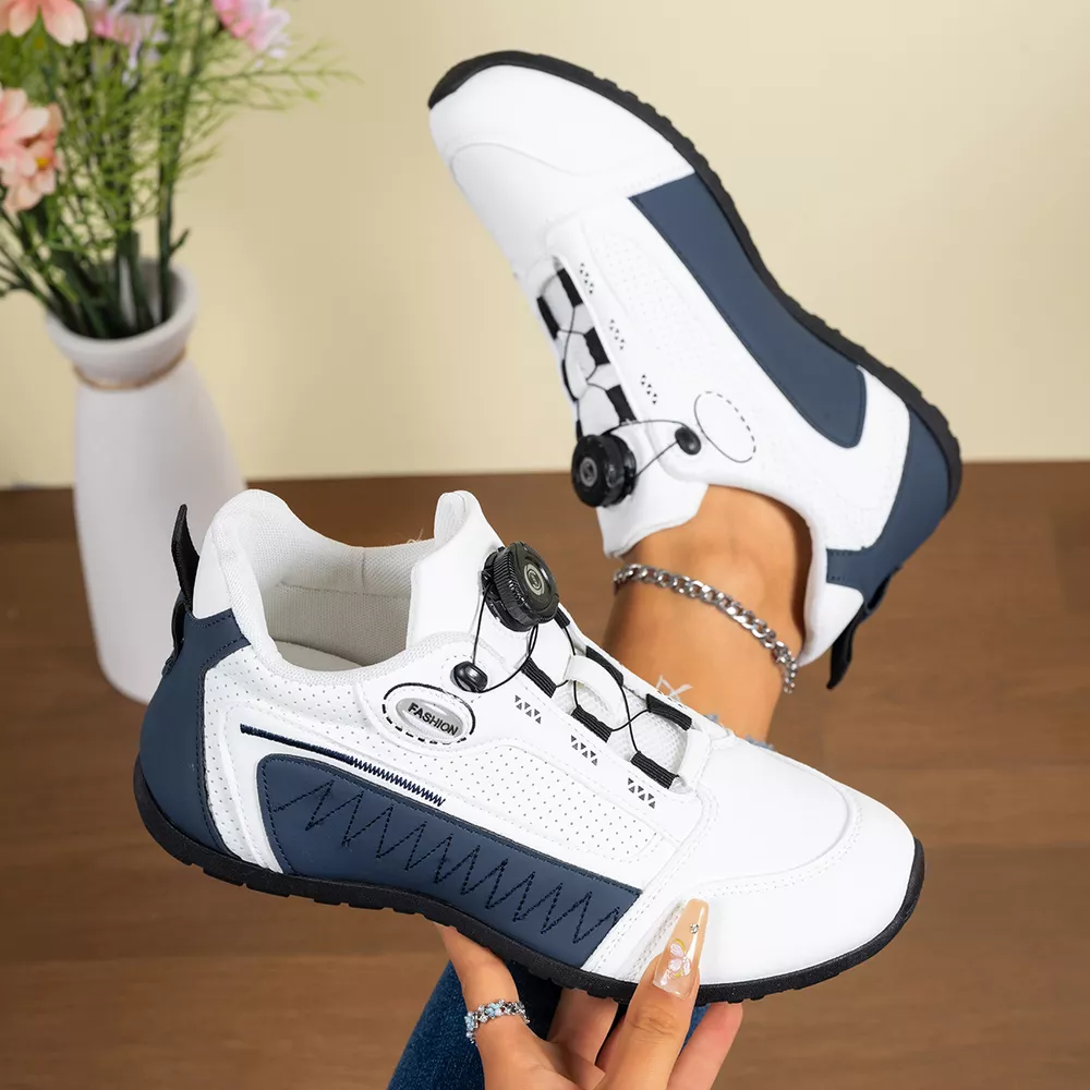 Round Toe Lace Up Sneakers, image 4
