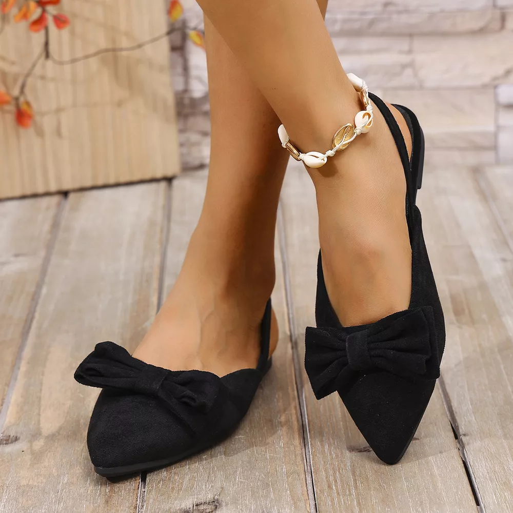 Bow Decor Slingback Slip-Ons, image 3