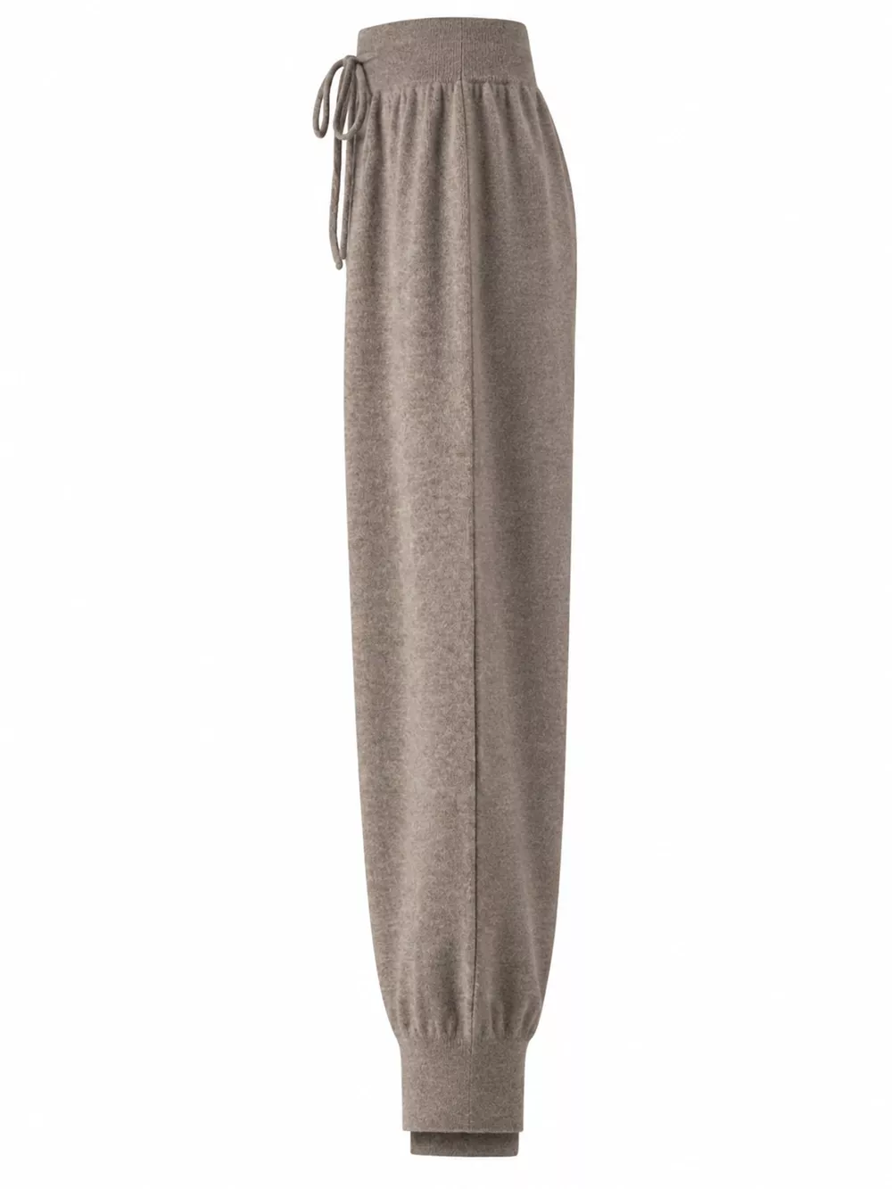 High-Waisted Drawstring Wool Sweater Pants, image 5