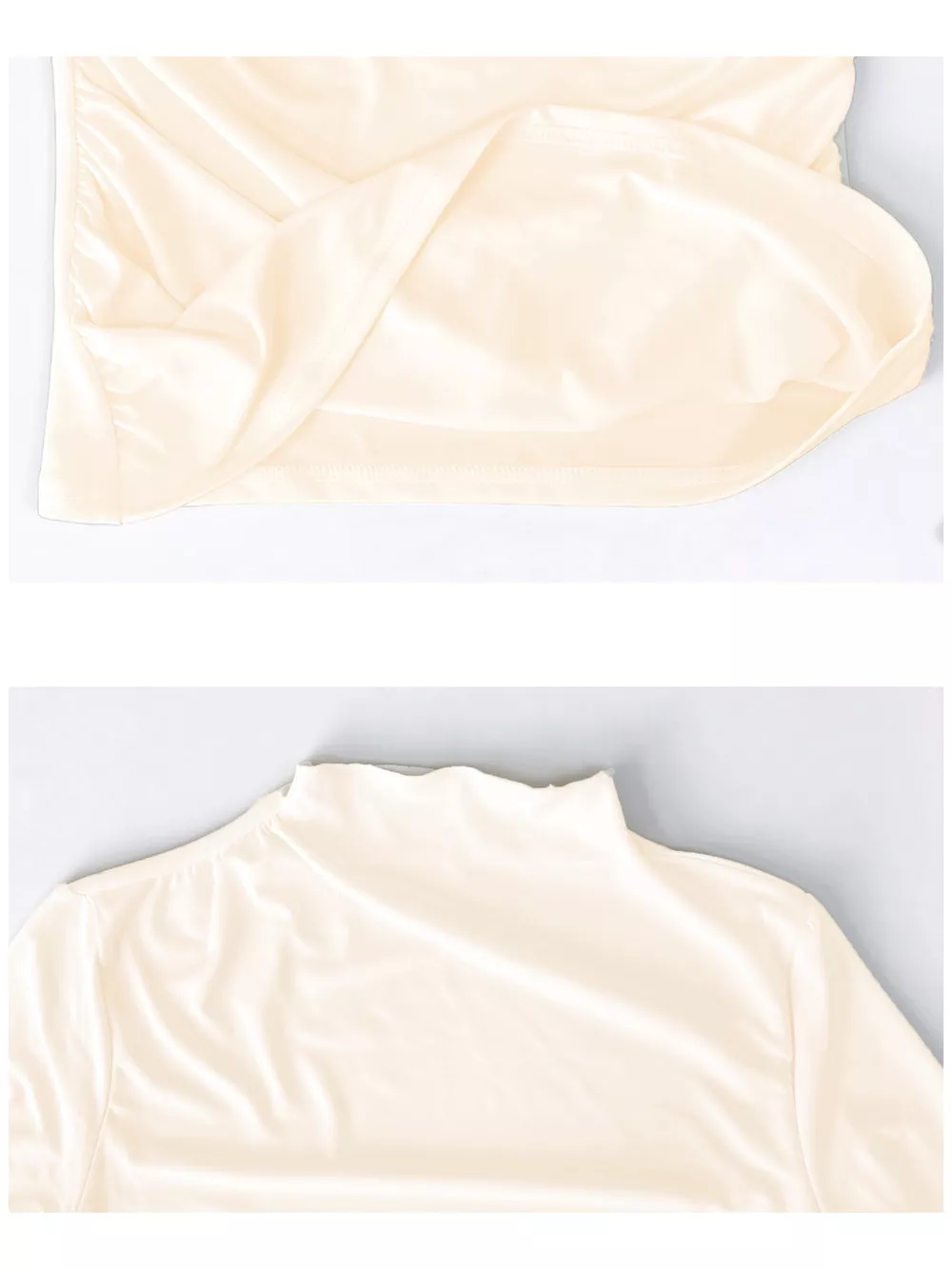 Ruched Long Sleeve Slim-Fit T-Shirt, image 5