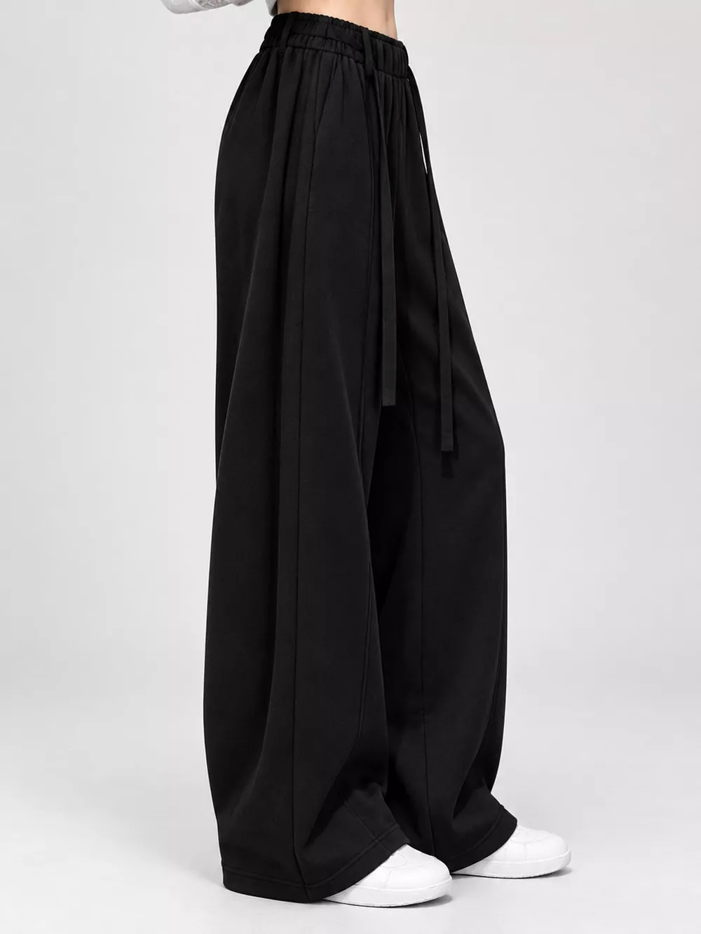 Drawstring Wide-Leg Casual Pants, image 9
