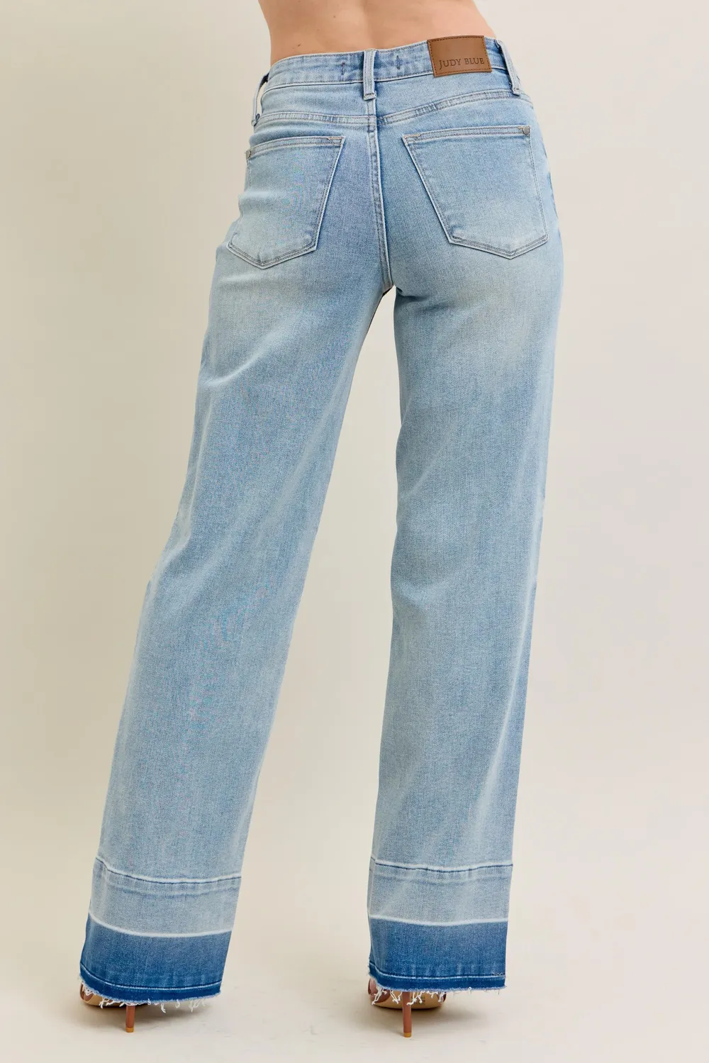 Full Size Mr Release Hem Wide Leg Jeans Plus Size, image 10