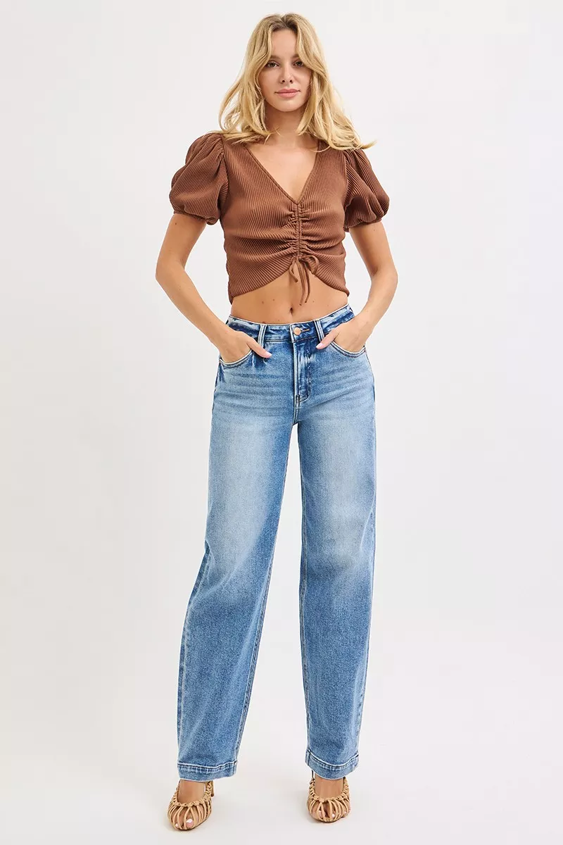 High Rise Wide Baggy Jeans, image 5