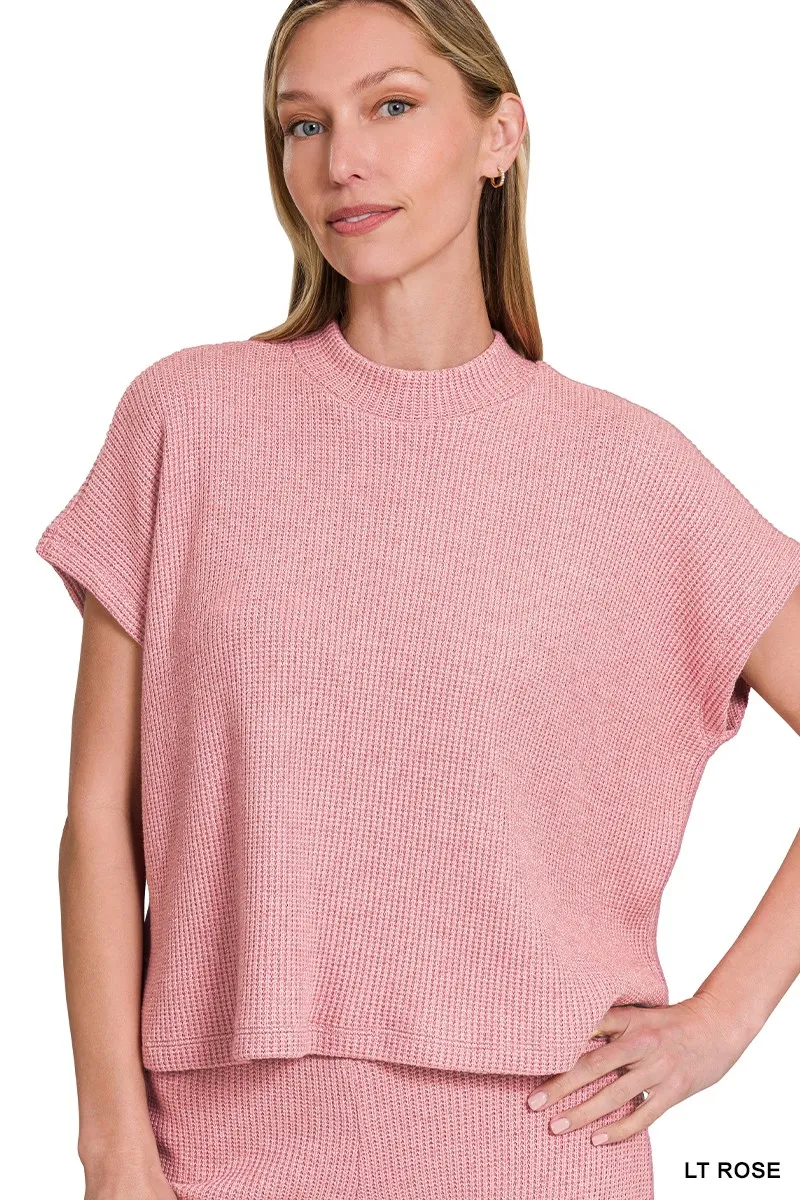 Sweater Boxy Top & Long Pants Set, image 2