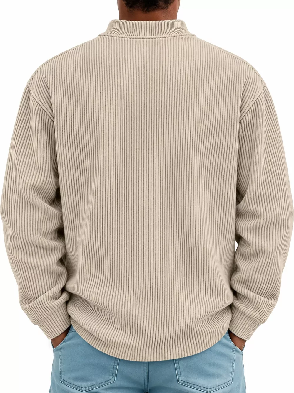 Men's Full Size Quarter-Zip Long Sleeve Sweatshirt Plus Size, image 18