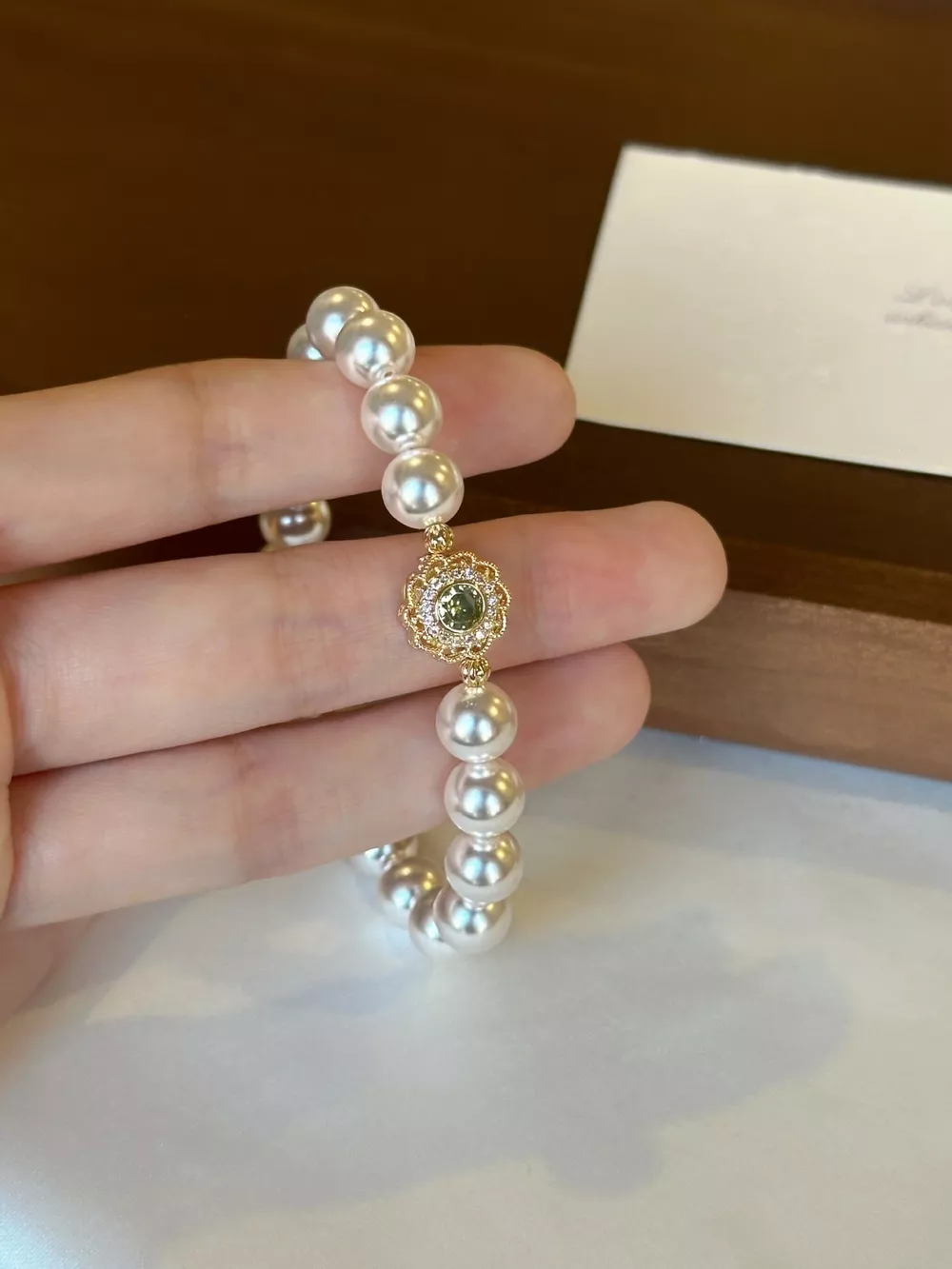 Pearl Flower Bracelet, image 3