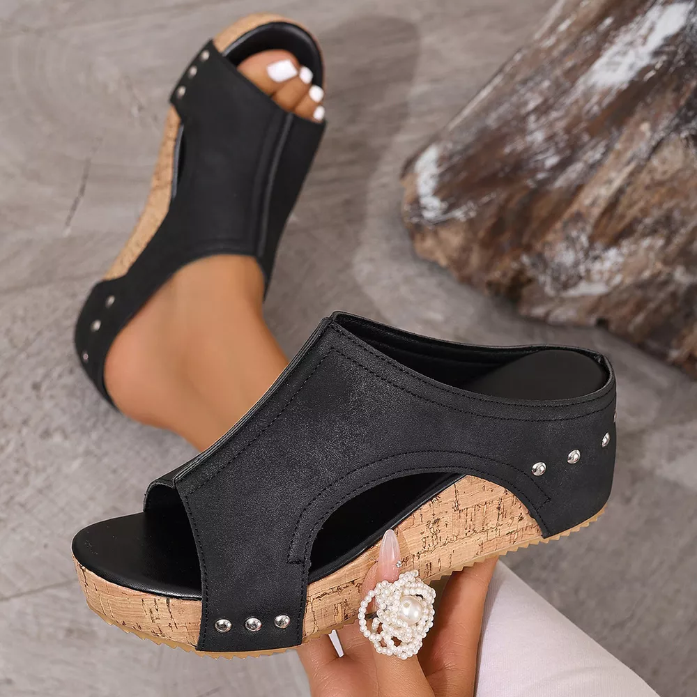 Open Toe Wedge Sandals, image 4