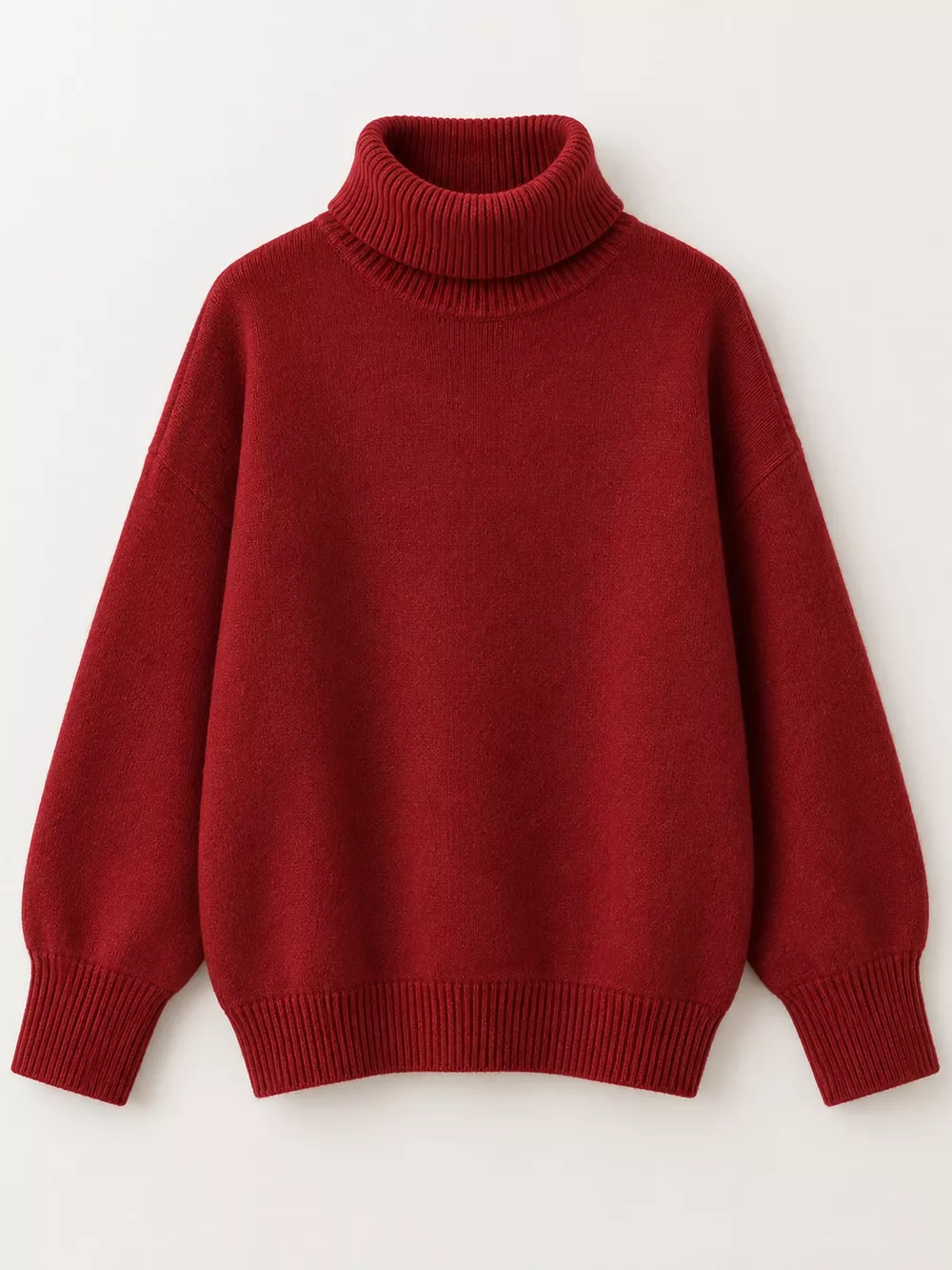 Turtleneck Dropped Shoulder Sweater, image 25