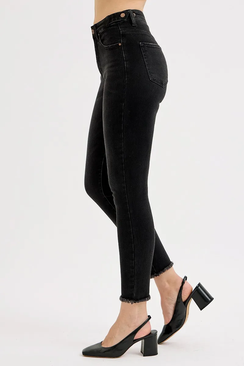 Full Size Tummy Control High Rise Adjustable Waist Skinny Jeans Plus Size, image 4