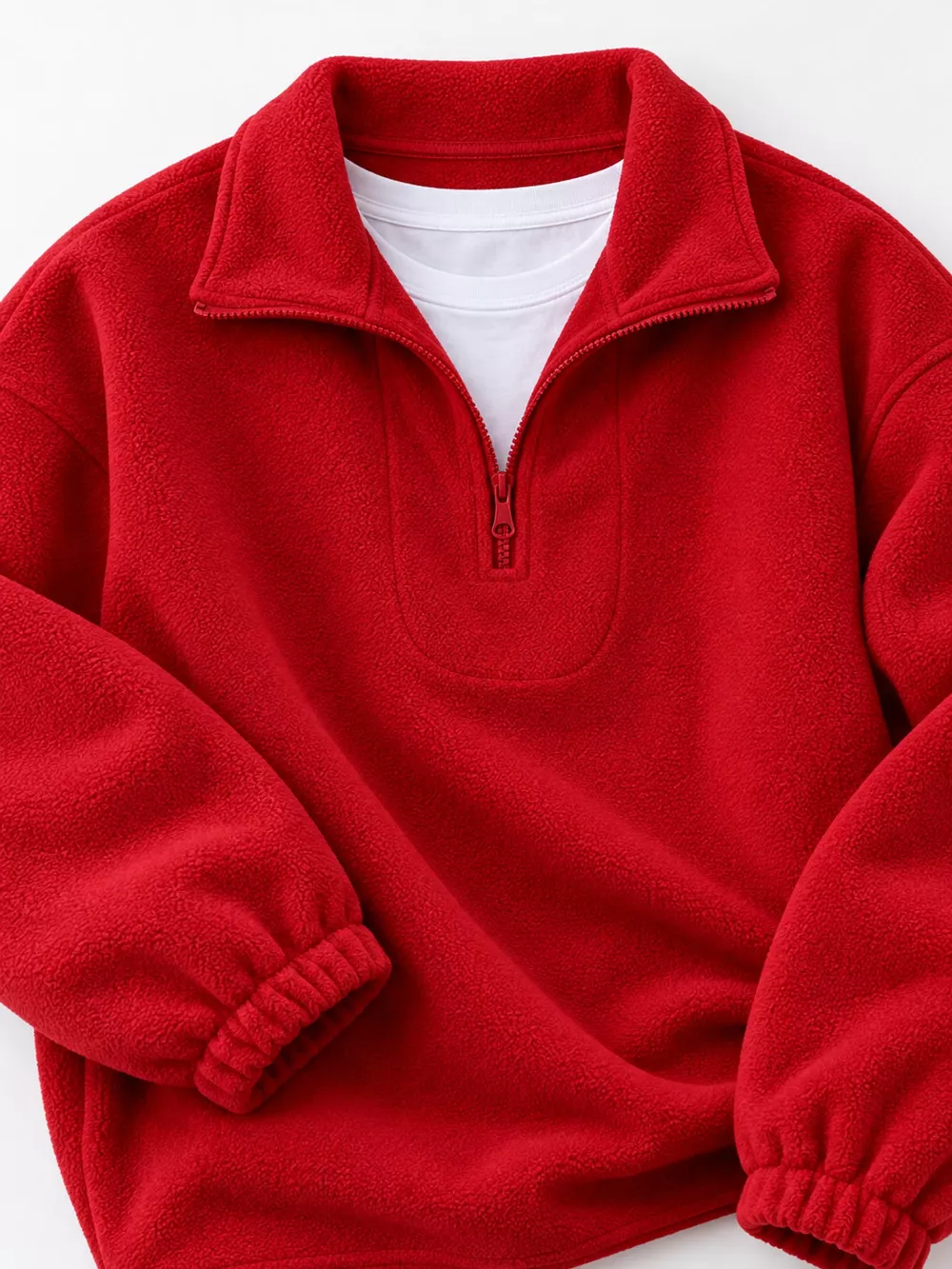 Quarter-Zip Fleece Sweatshirt, image 5