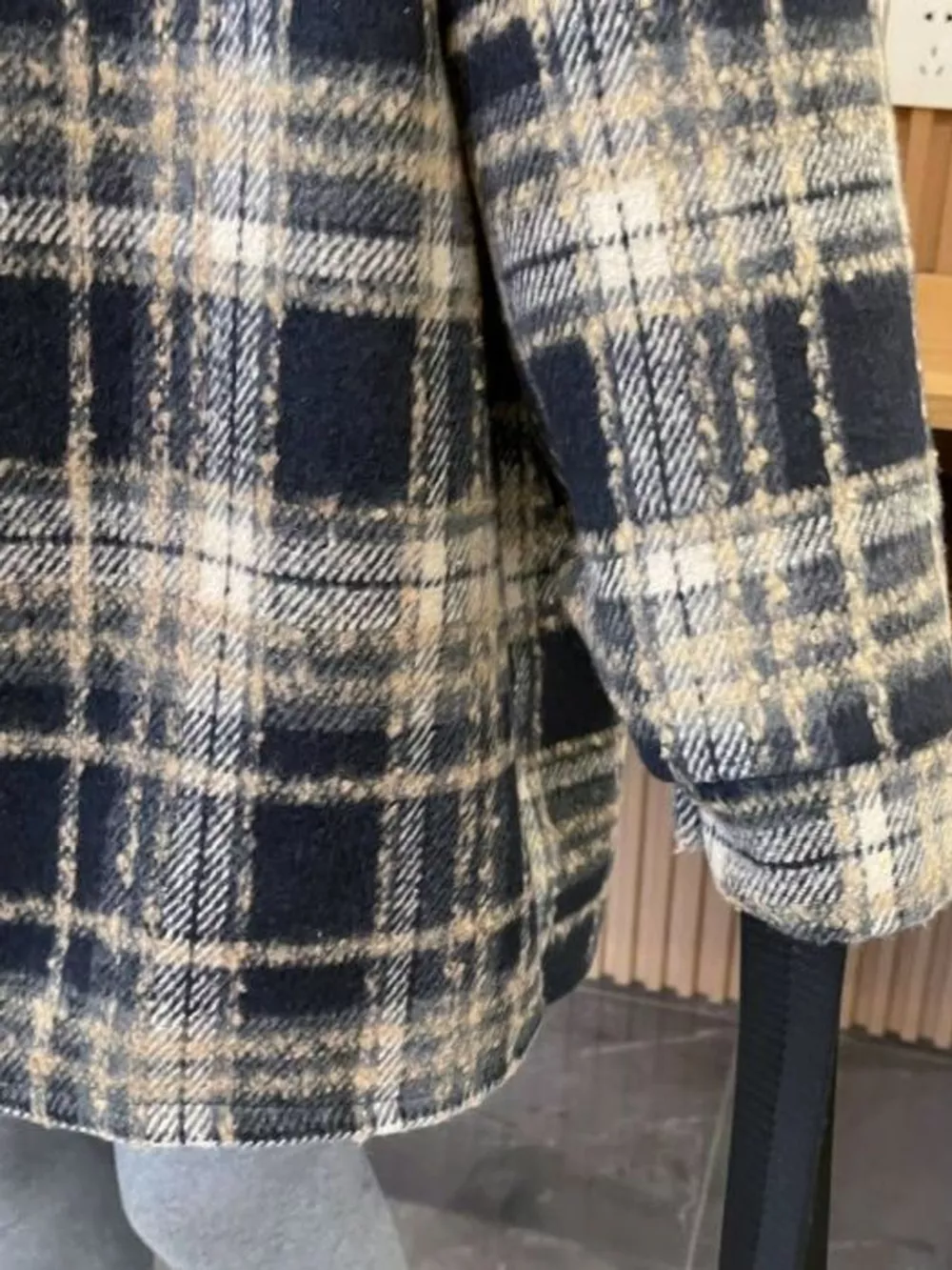 Plaid Button Up Hooded Shacket, image 10