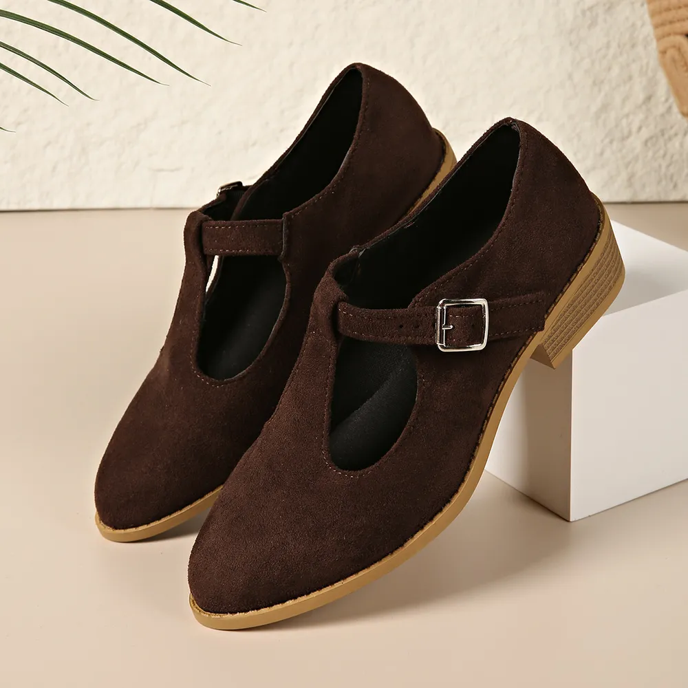 Classic Suede Block Heel Slip-Ons, image 10