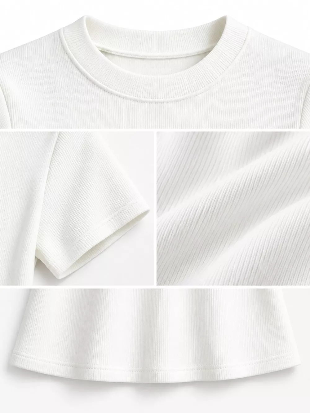 Slim-Fit Crew Neck Basic T-Shirt, image 10