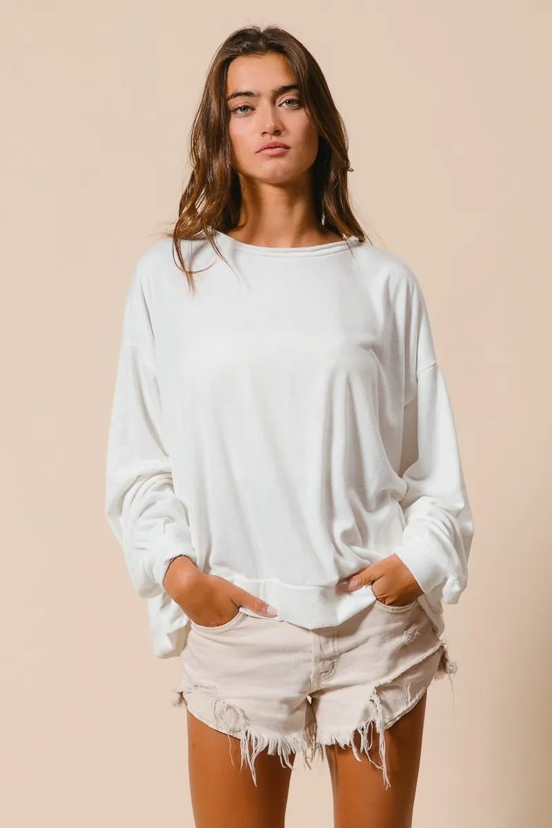 Loop Terry Pull Over With Cut Edge Band, image 6