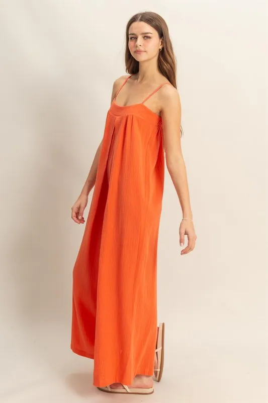 Double Gauze Super Flowy Cami Jumpsuit, image 4