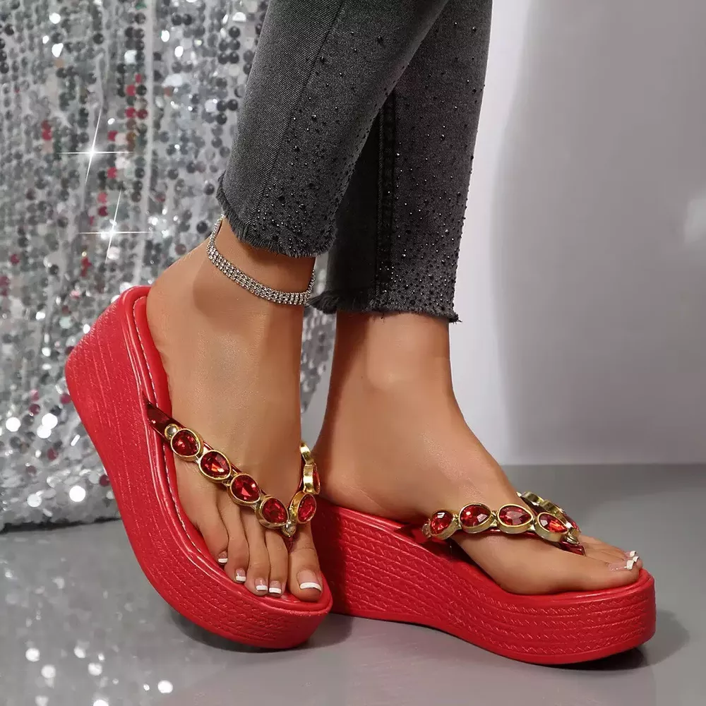 Toe Post Wedge Sandals, image 3