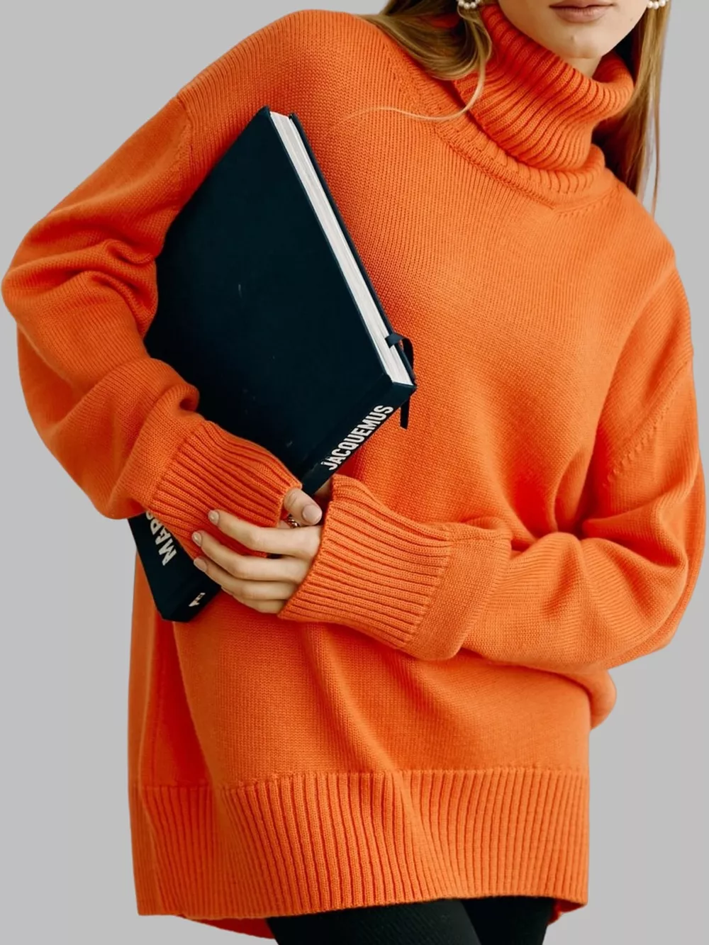 Turtleneck Dropped Shoulder Sweater, image 13