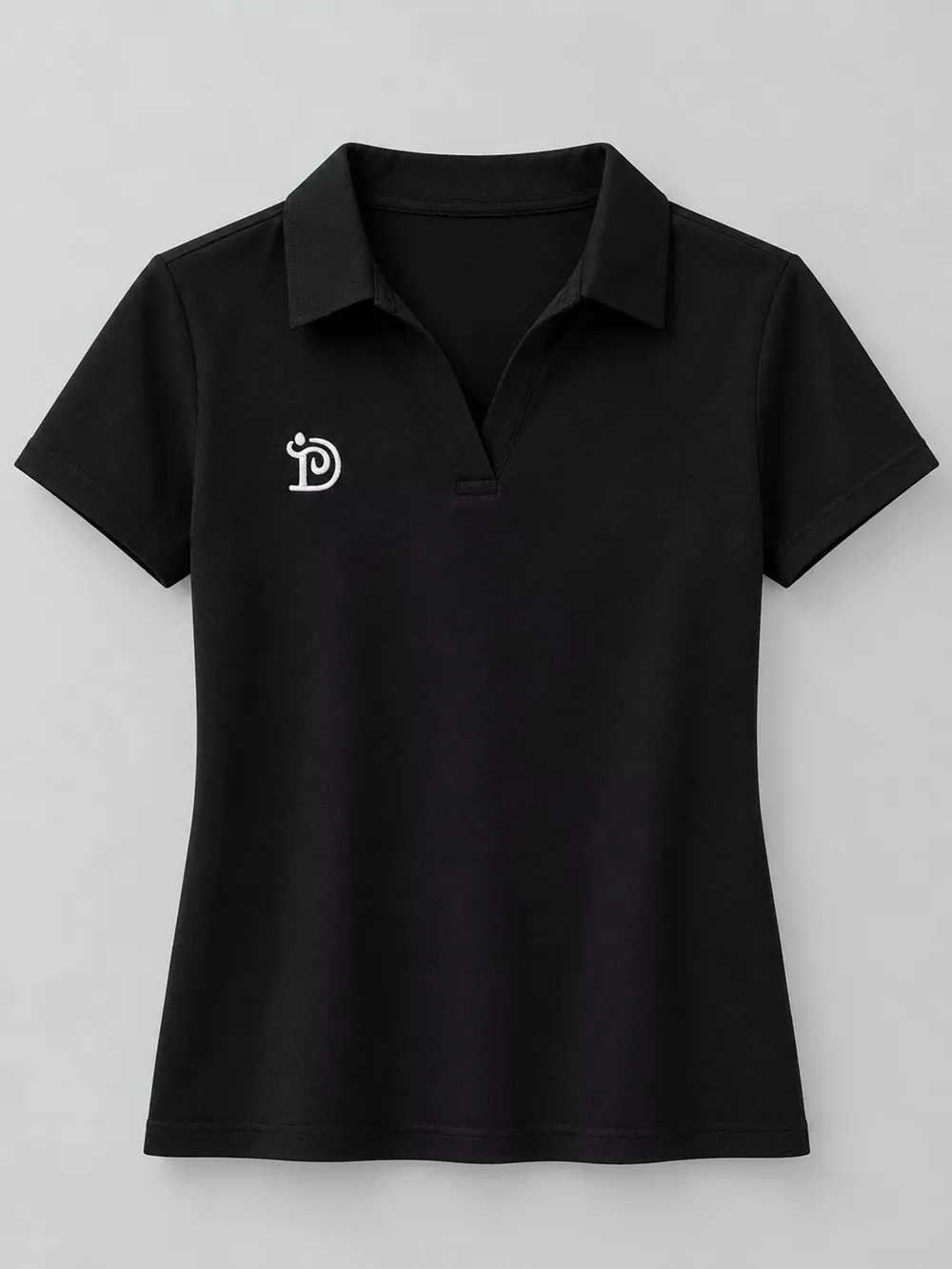 Plus Size Collared Neck Short-Sleeve Polo, image 4