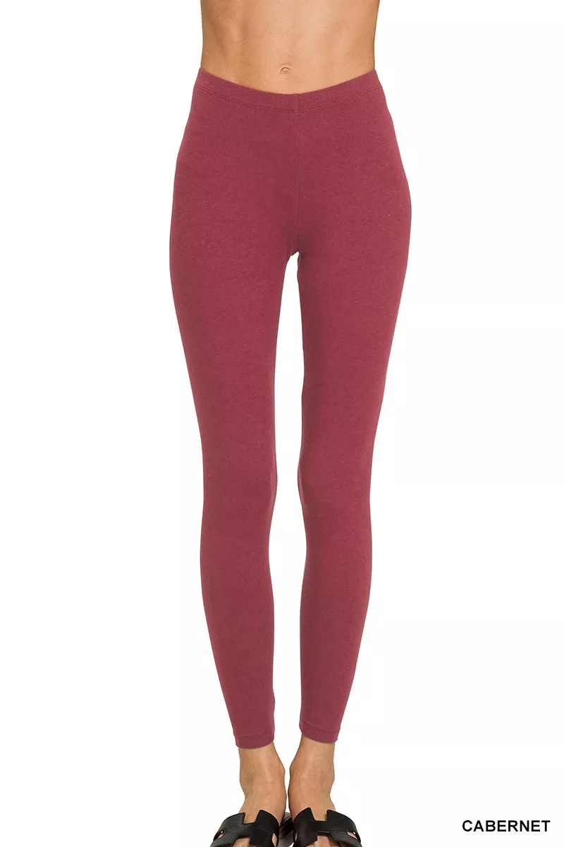 Premium Cotton Full Length Leggings