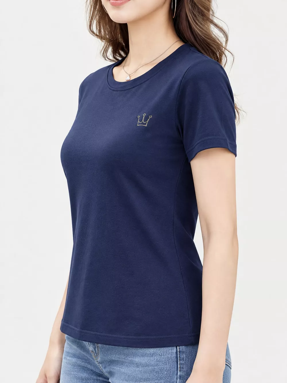 Full Size Crown Long Sleeve T-Shirt Plus Size, image 12