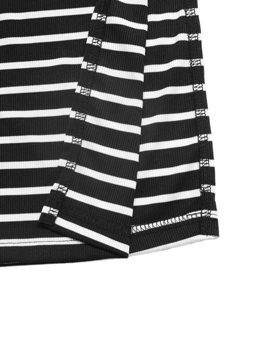 Sleeveless Striped Midi Dress with Side Slit, image 8