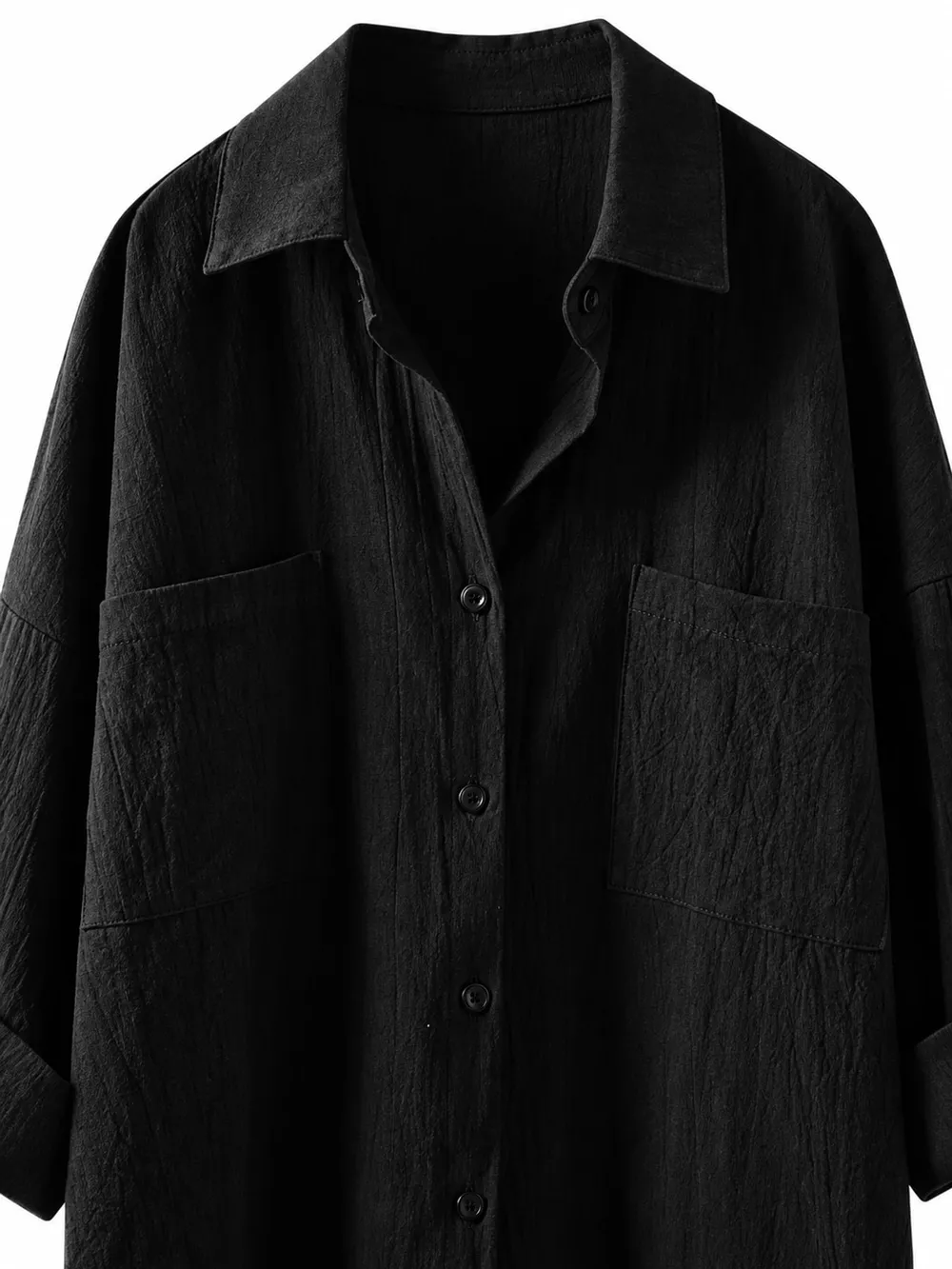 Full Size Casual Button-Down Shirt with Dual Chest Pockets Plus Size, image 12