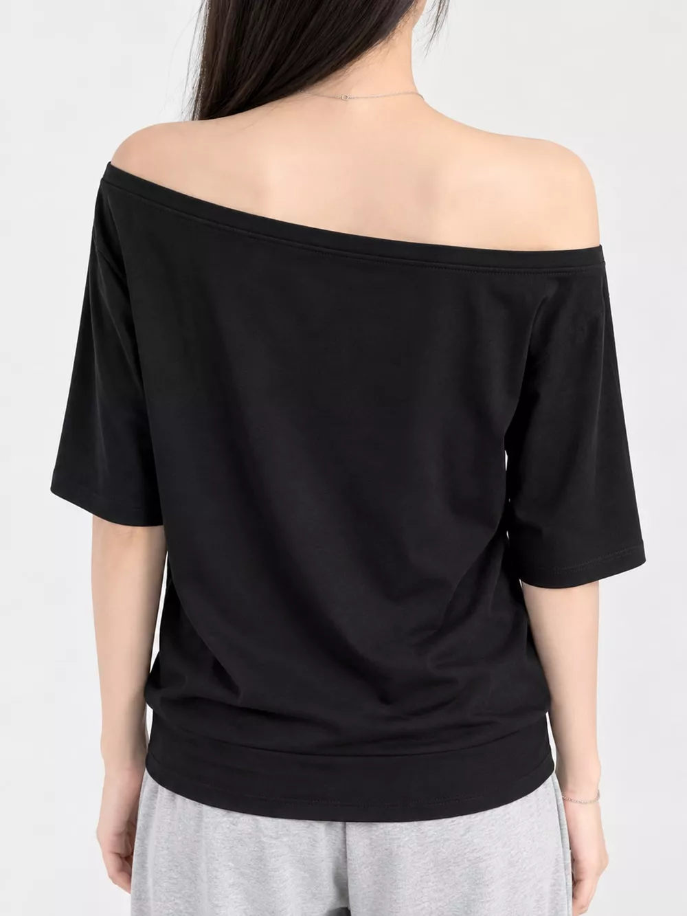 Boat Neck Short Sleeve T-Shirt, image 13