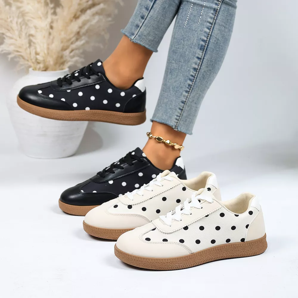 Polka Dot Casual Sneakers, image 2