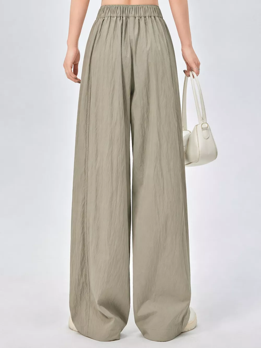 High-Waisted Loose Fit Wide-Leg Casual Pants, image 6