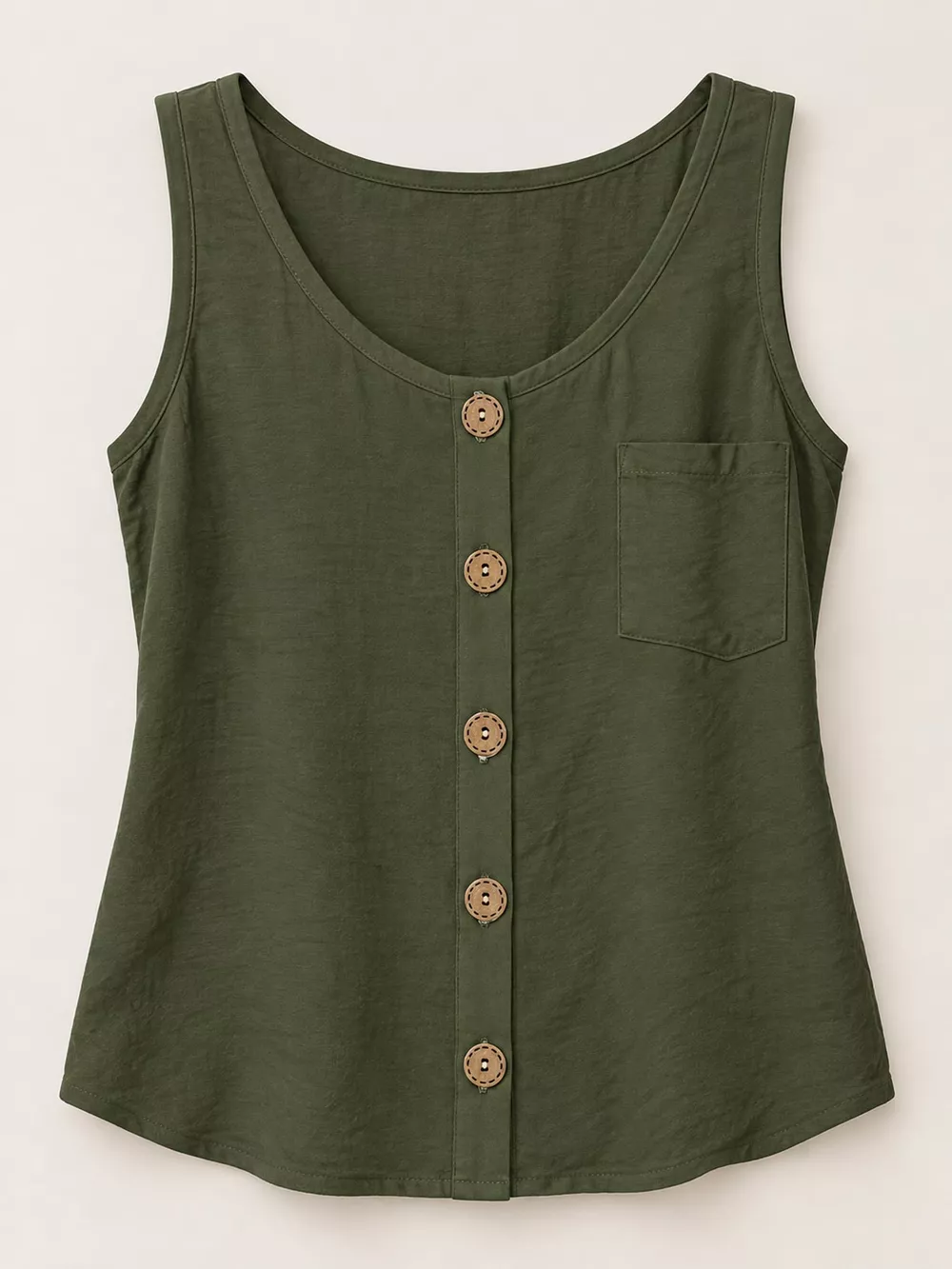 Full Size Casual Round Neck Tank Plus Size, image 29