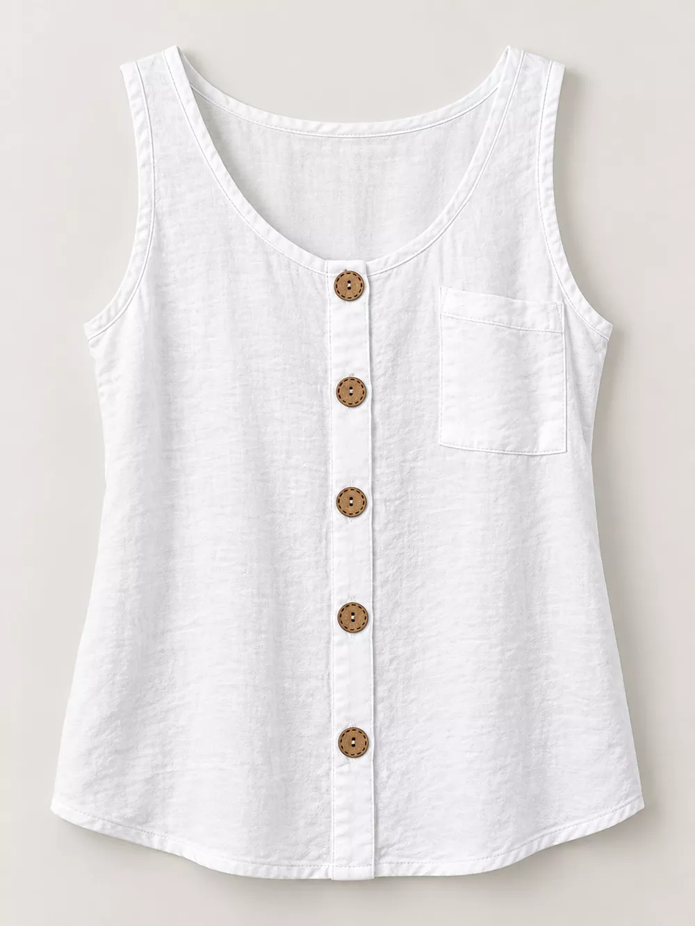 Full Size Casual Round Neck Tank Plus Size, image 4