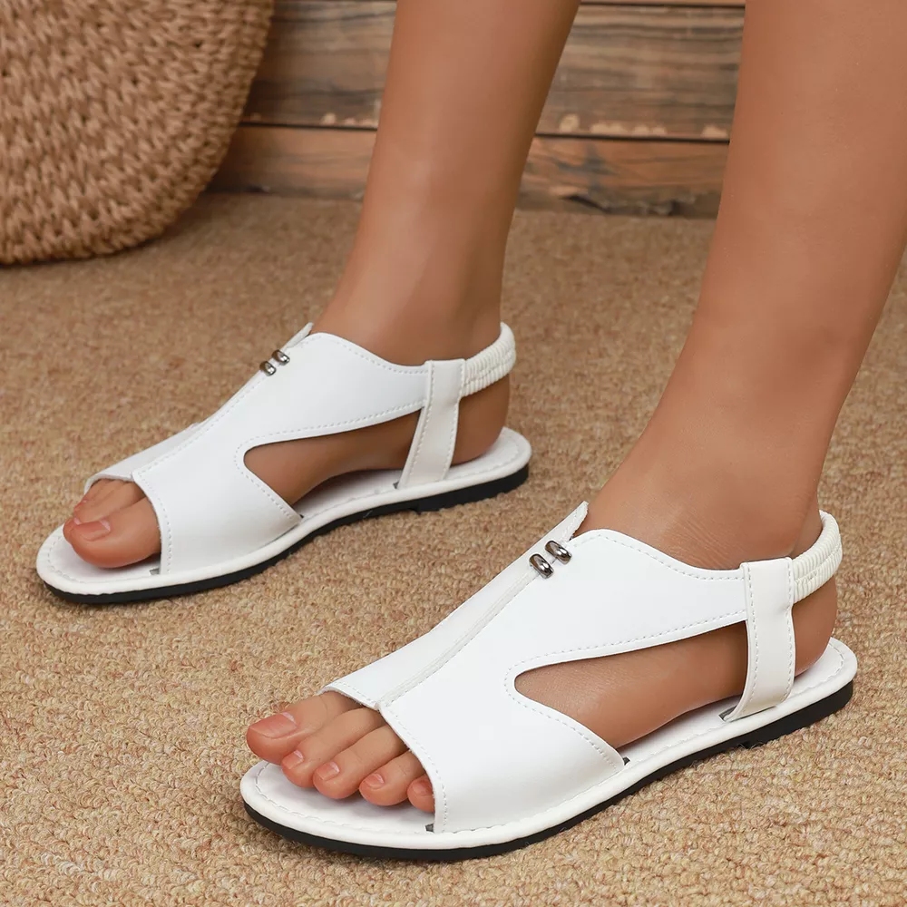 Open Toe Flats Sandals, image 3