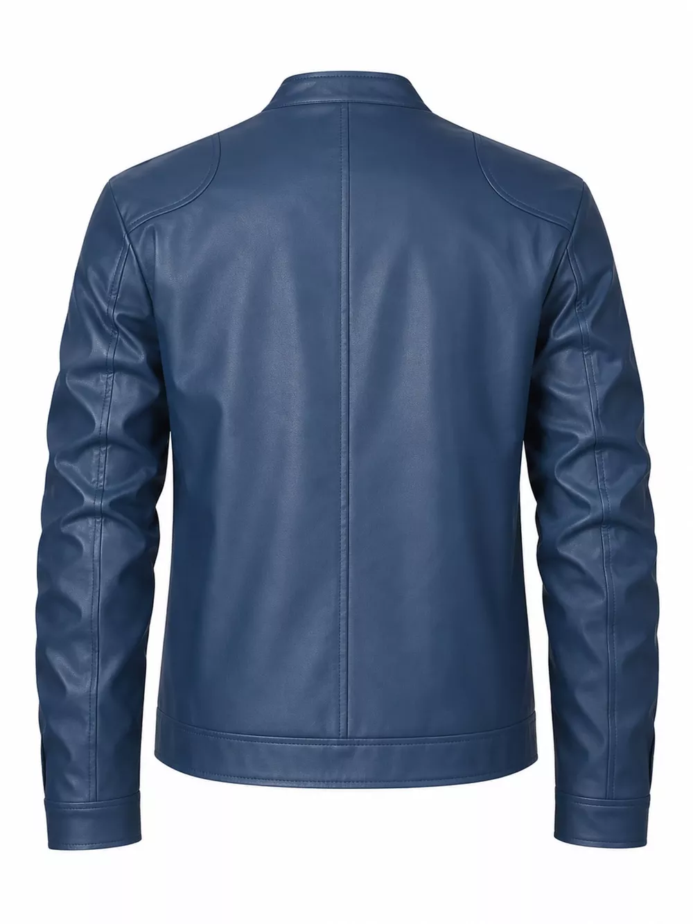 Men's Full Size Faux Leather Zip Up Jacket Plus Size, image 95