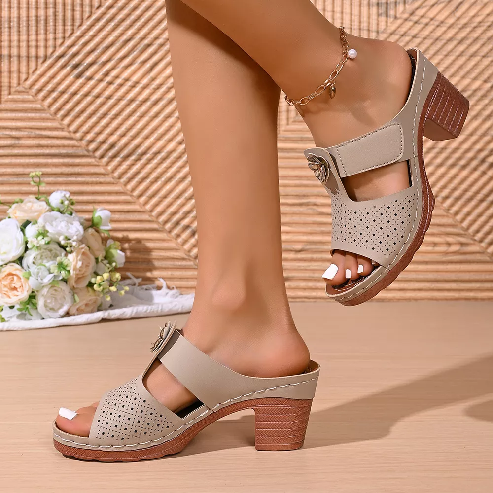 Open Toe Block Heels Sandals, image 10