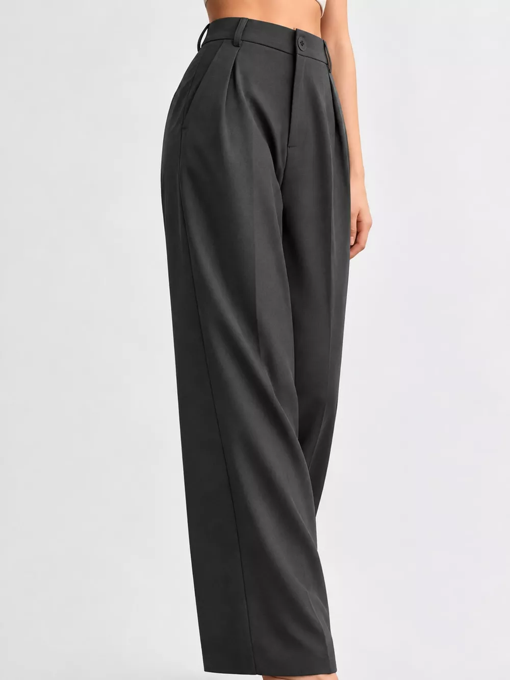 High-Waisted Pleated Wide-Leg Pants, image 20