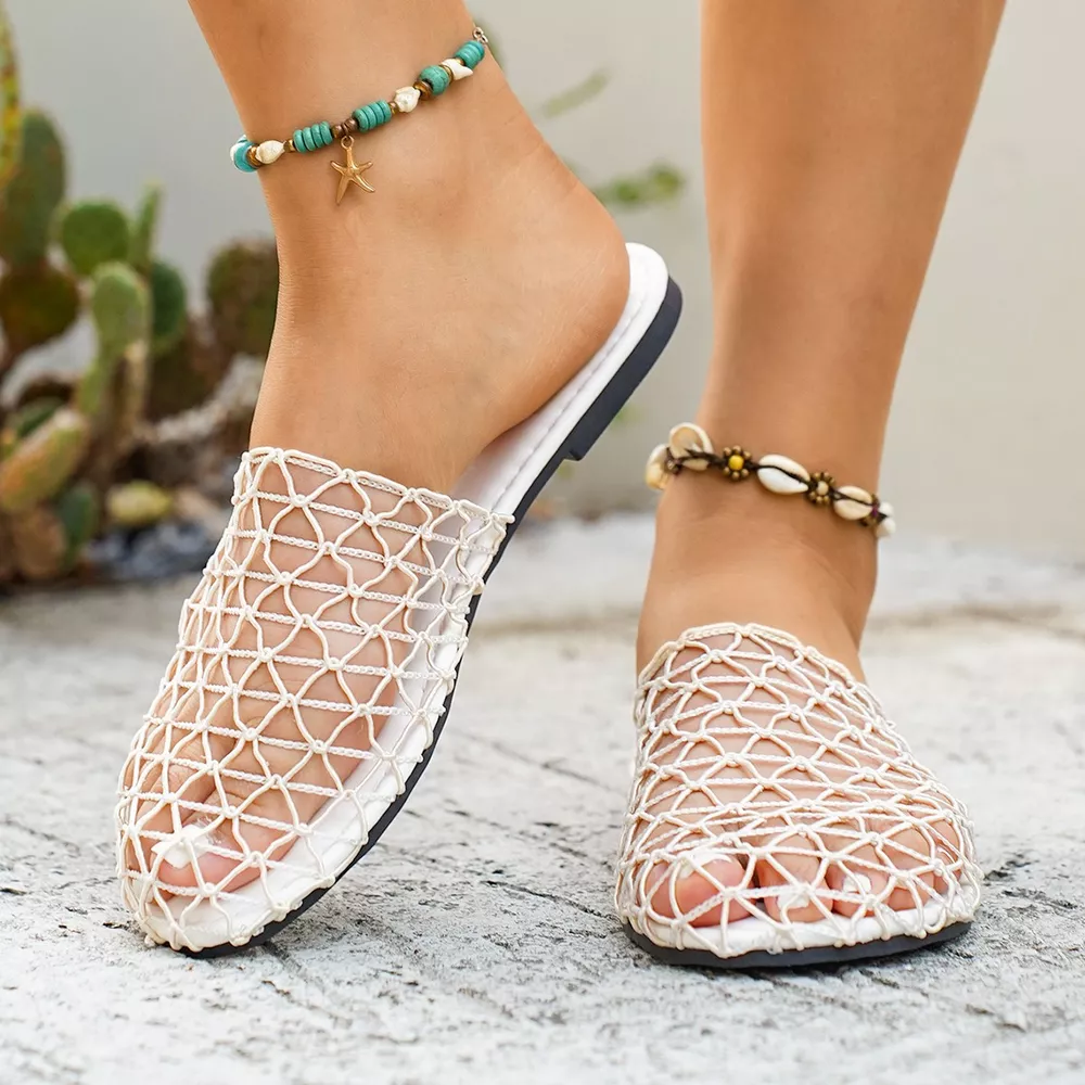 Woven Net Sandals, image 5