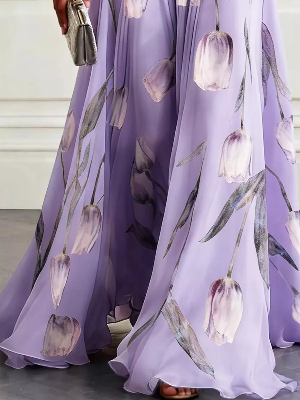 Full Size Sleeveless Floral Print Maxi Dress Plus Size, image 19