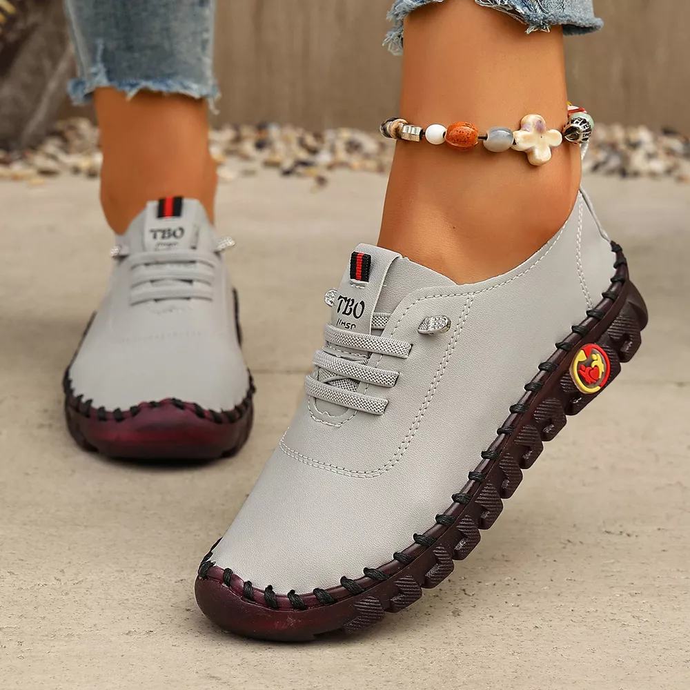 Round Toe Lace Up Sneakers, image 5