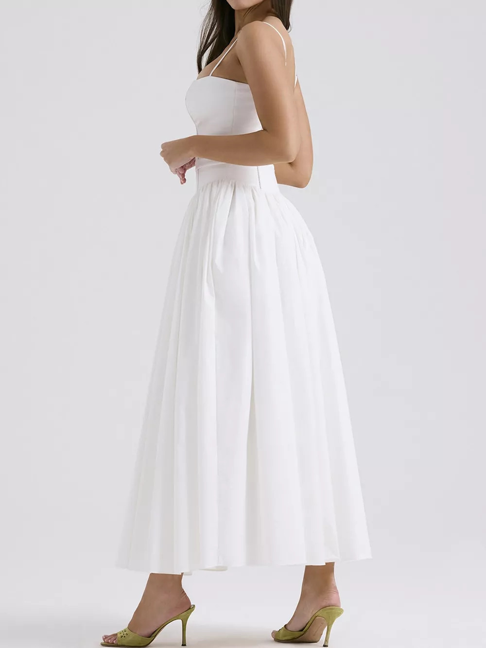 Floral Spaghetti Straps Midi Dress, image 6