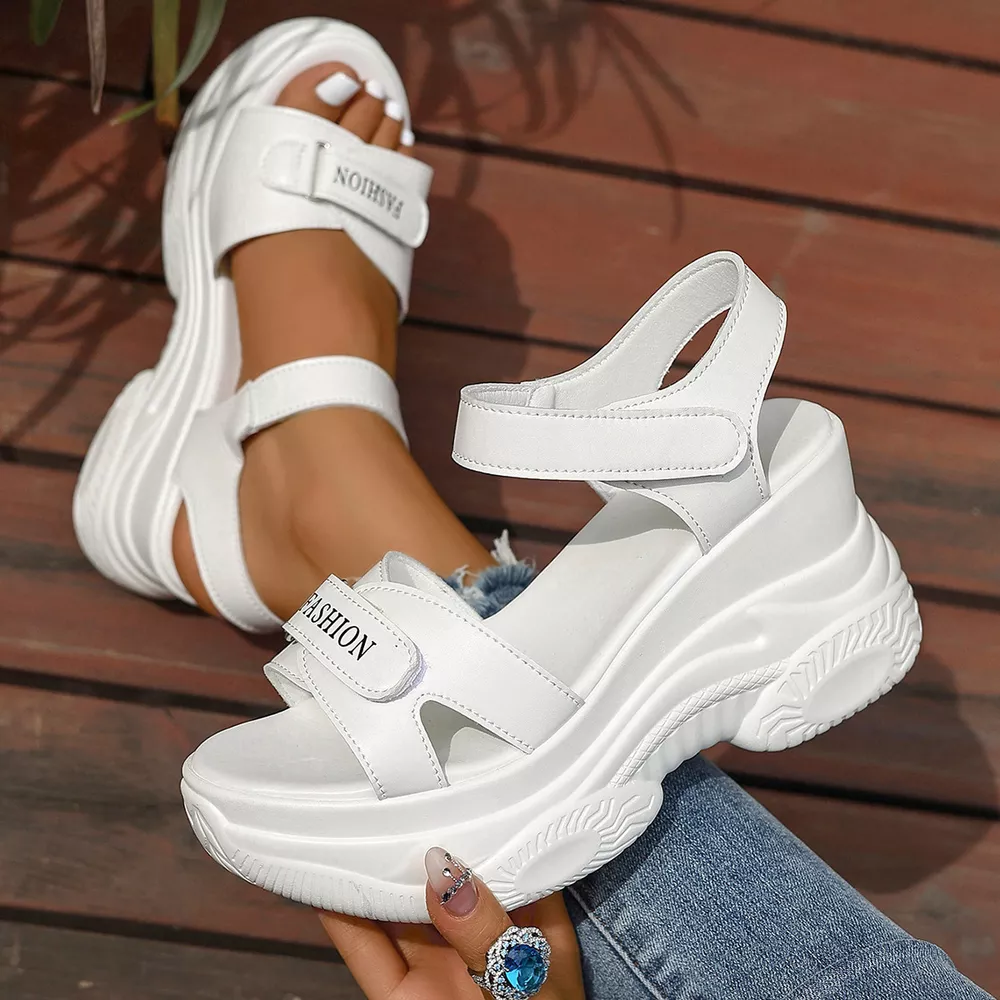 Open Toe Wedge Sandals, image 6
